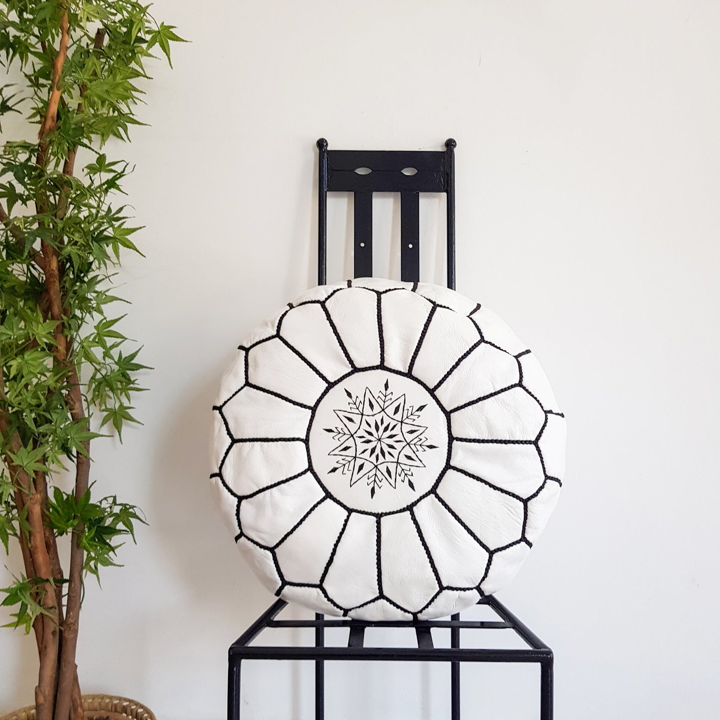 Pouf Kech Blanche