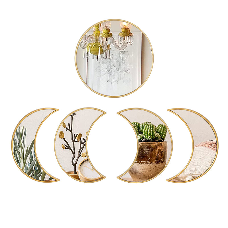 Ensemble de miroirs muraux phases de lune – Design bohème et mystique