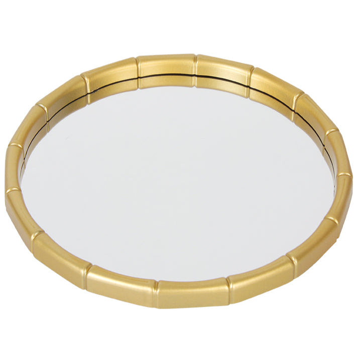 Ensemble de 5 miroirs muraux ronds avec cadre doré – Design élégant et moderne