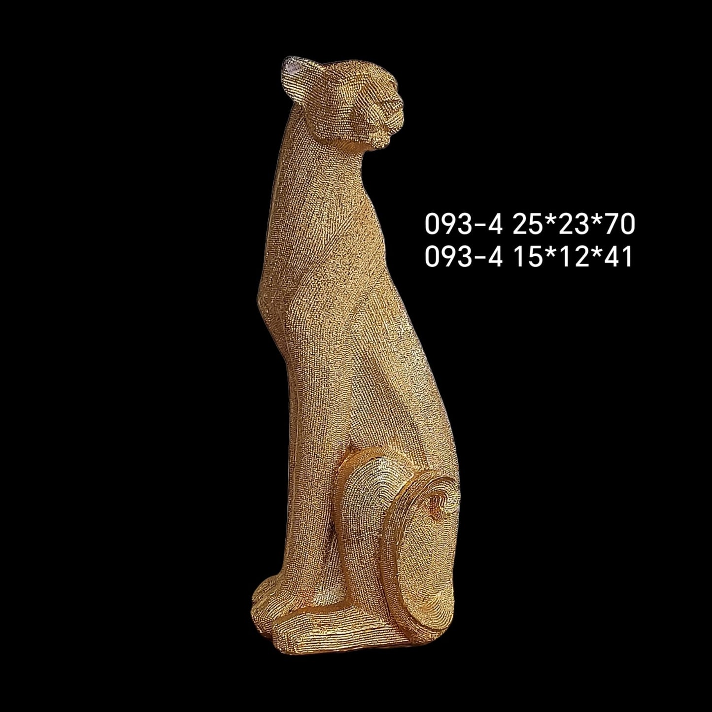 Statue Panthère Dorée - Élégance et Raffinement pour Votre Intérieur